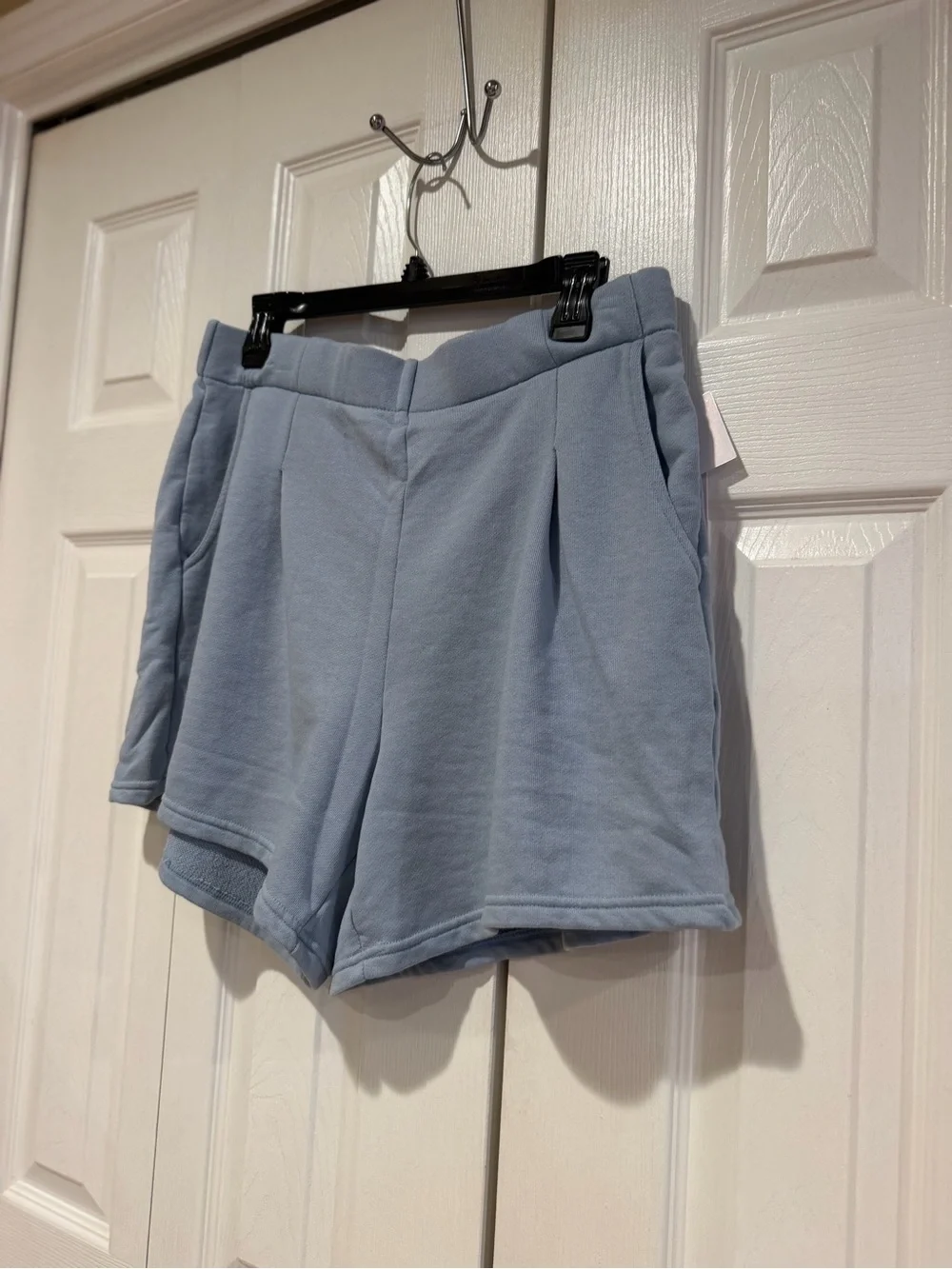 Yogalicious Light Blue Athletic Lounge Shorts - Picture 3 of 8